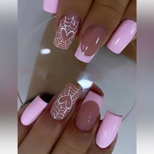 French Cobweb Nails